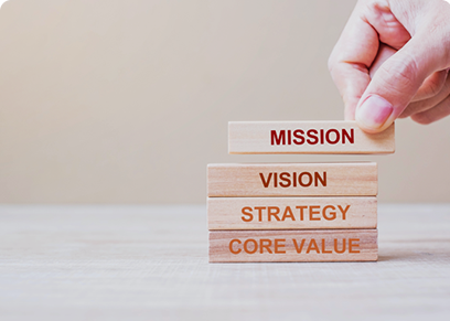 Vision, strategy & values