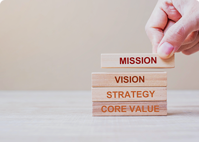 VISION, STRATEGY & VALUES